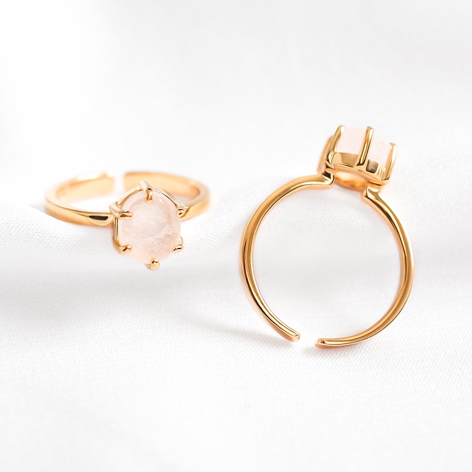 Bella V Rose Quartz Ring