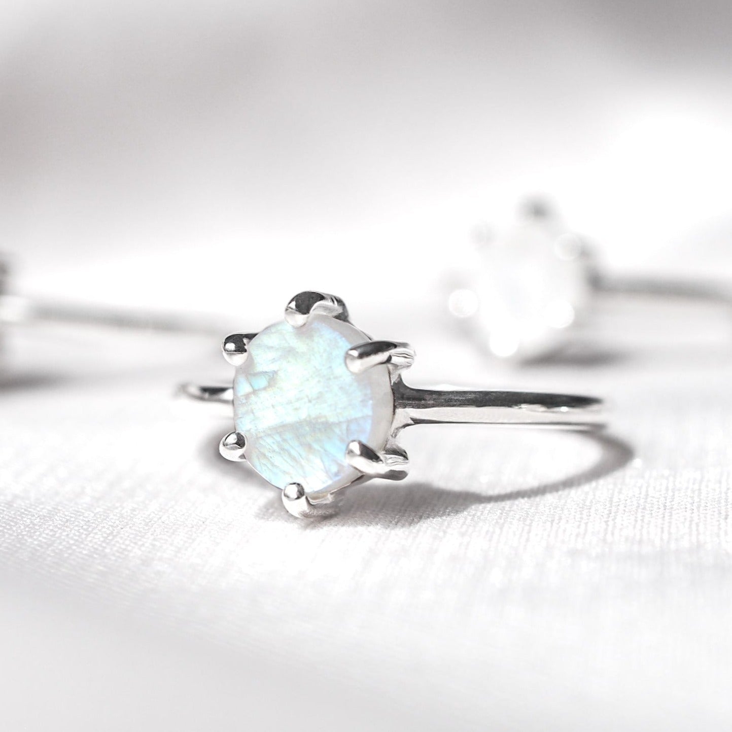 Lunaticious V Moonstone Ring