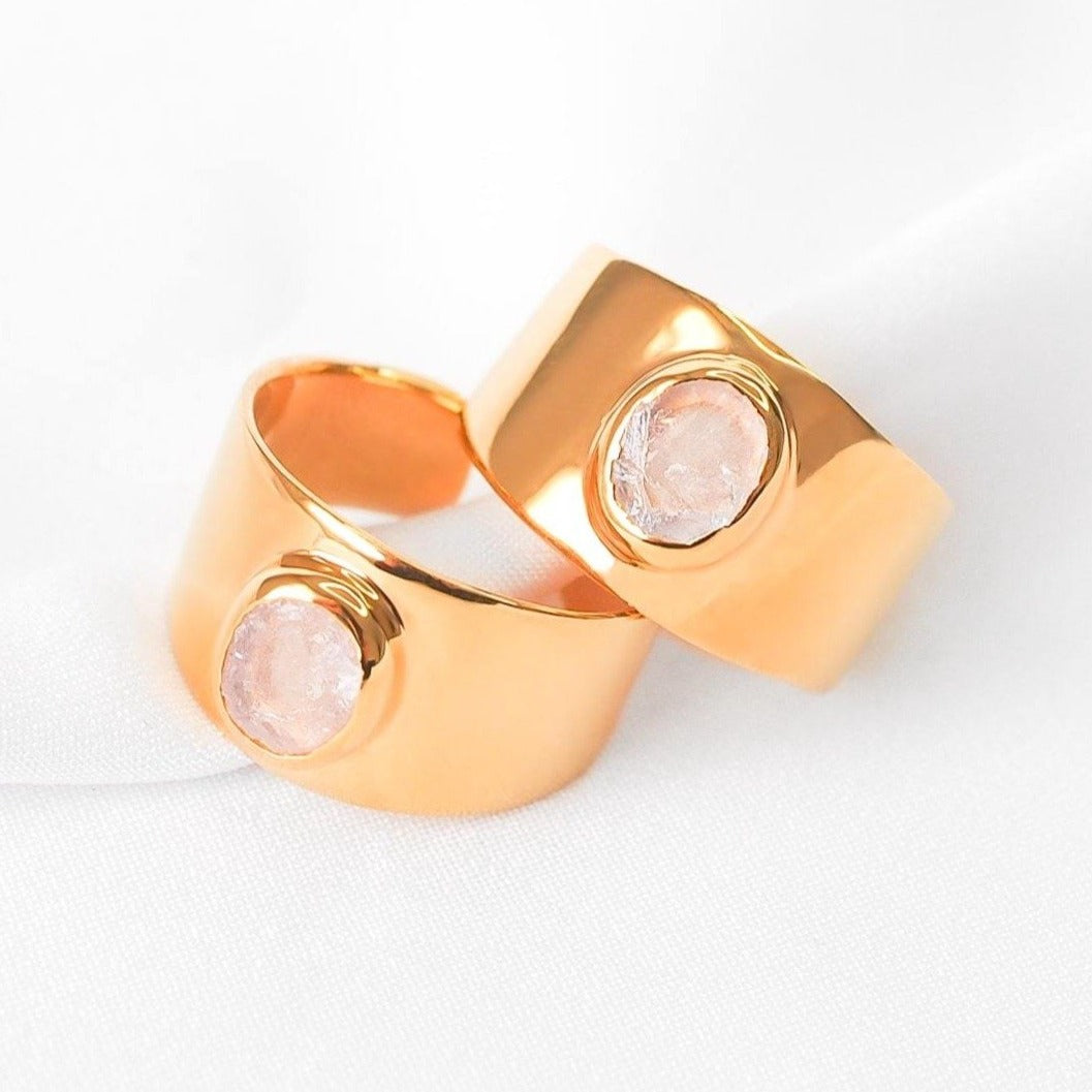 Bella IV Rose Quartz Ring