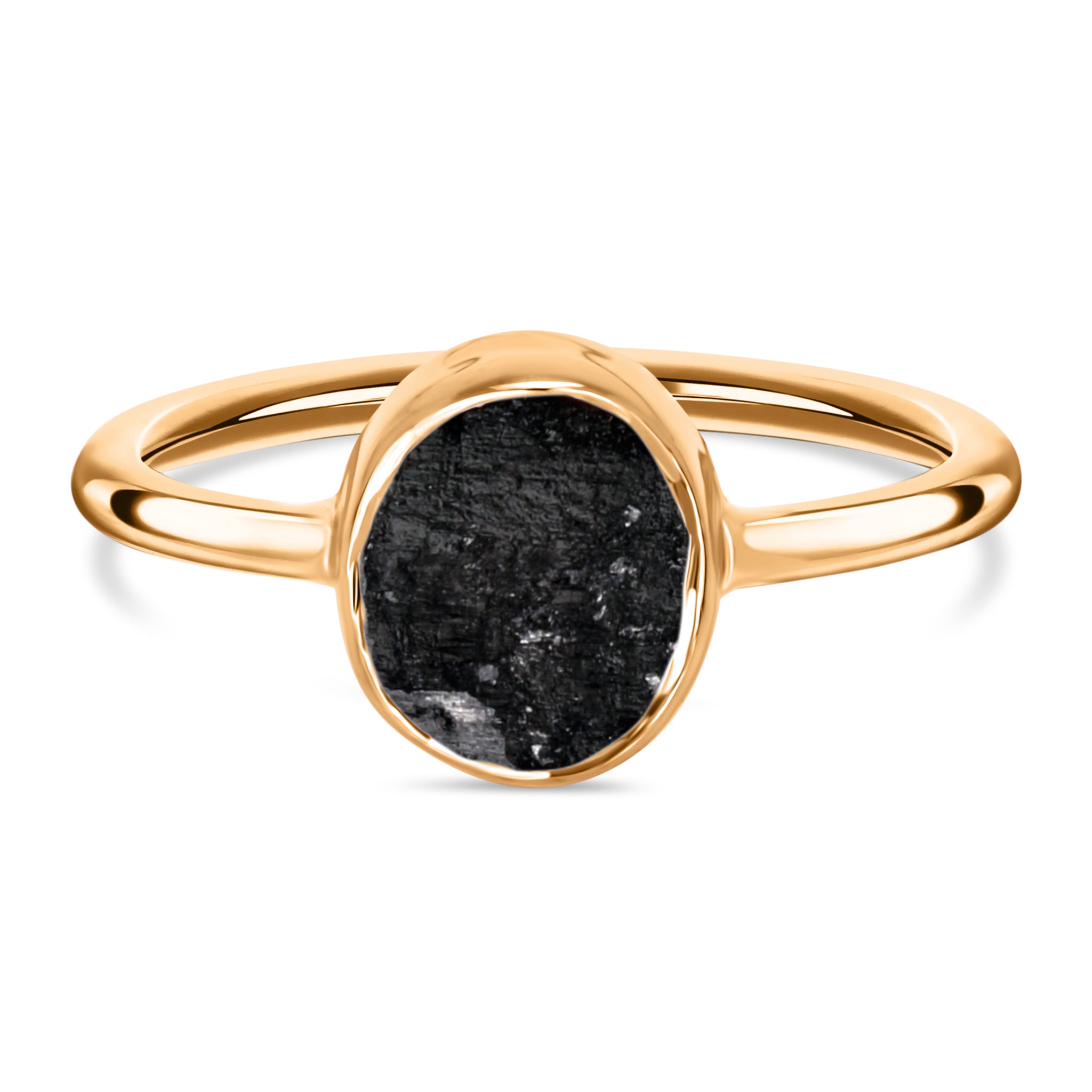 Pollux Black Tourmaline Ring